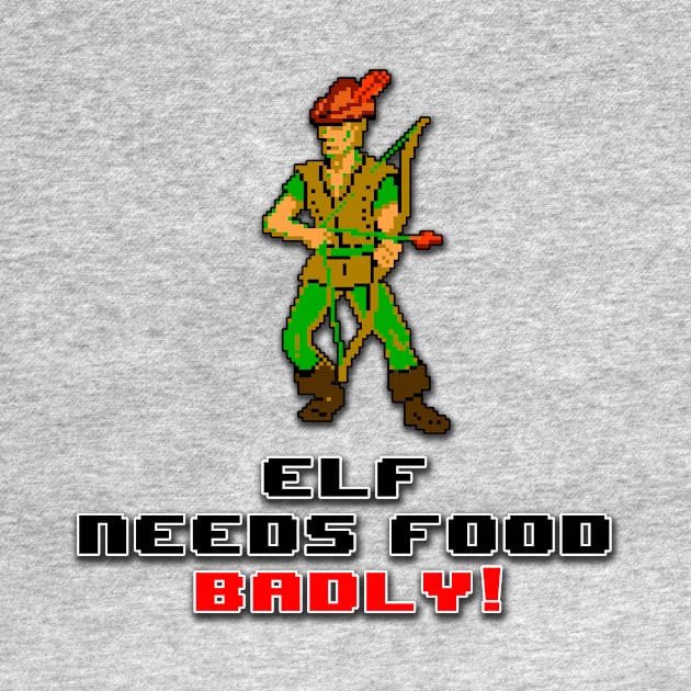 Gauntlet Elf - Old by BigOrangeShirtShop